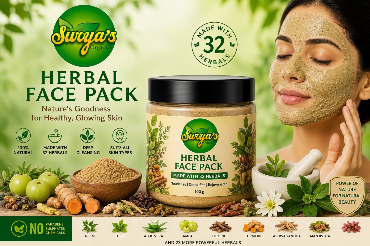 Surya's Herbal Face Pack